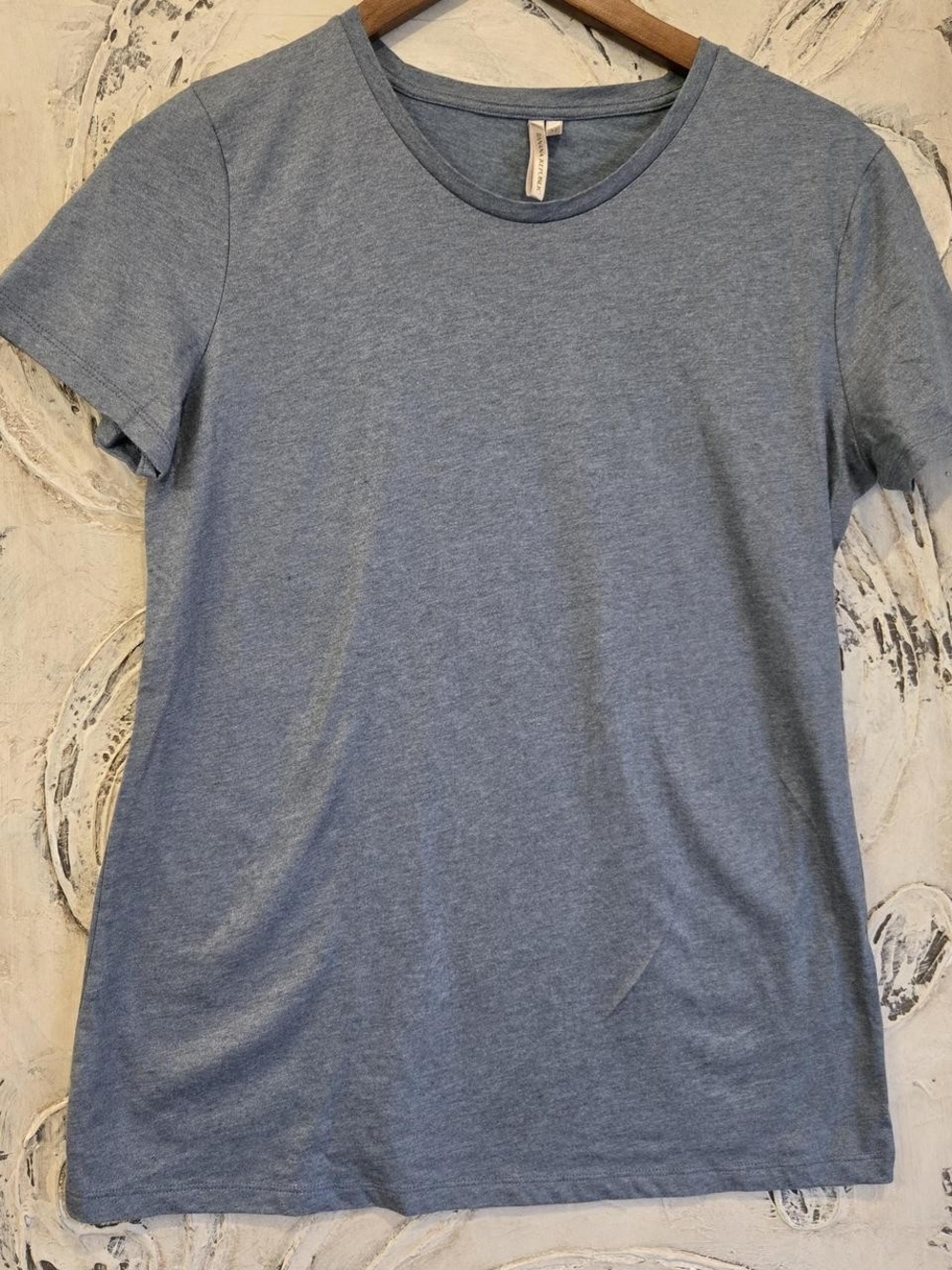 Banana Republic Heather Blue Short-Sleeve Crewneck Tee